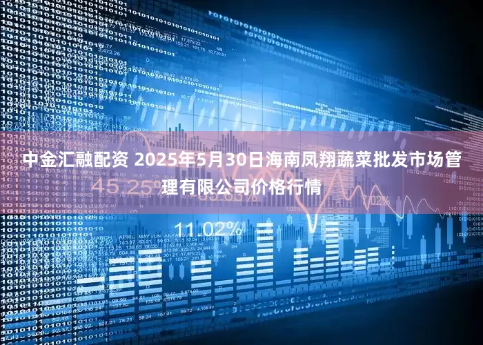 中金汇融配资 2025年5月30日海南凤翔蔬菜批发市场管理有限公司价格行情
